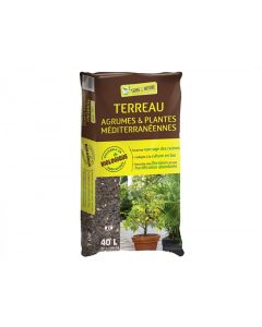 Terreau agrumes & plantes méditerranéennes - sac de 40L