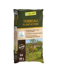 Terreau Plantation sans tourbe Ecolabel UAB - sac de 40L